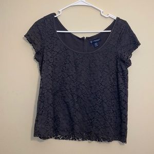 🥳Lace Black American Eagle Shirt - sz M